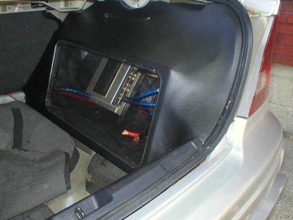 Unfinished fiberglass trunk