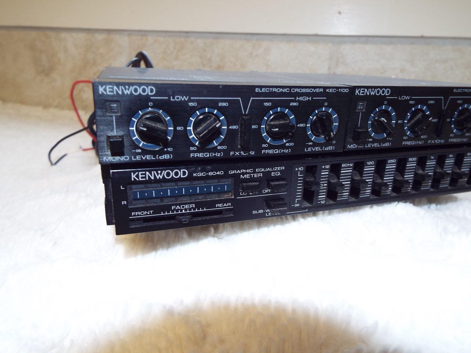 Old School Combo Kenwood KEC-1100 Crossover X 2  KGC-6040 Equalizer bs-l16005T786W98.jpg