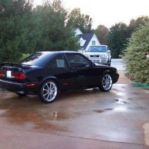 Back view of car