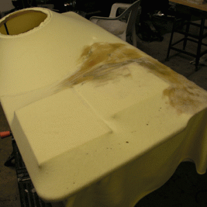 This is the skeleton covered and begining to get glassed