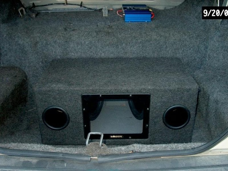 Amp and Box in Trunk