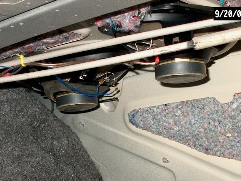 Left side of Rear Shelf