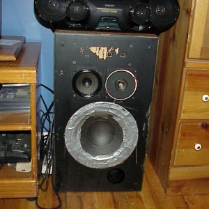 my ghetto old JBL 10' sub haha