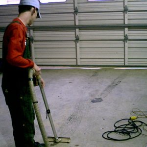 Me cleaning up the mess
