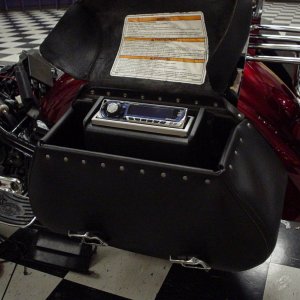 kenwood in a motorcycle