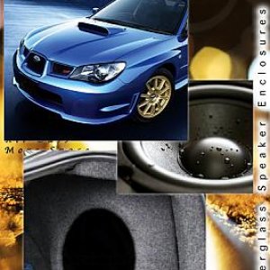 2003-07 Subaru WRX custom forged subwoofer speaker box enclosure