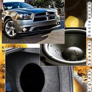 2006-10 Dodge Charger custom forged subwoofer speaker box enclosure