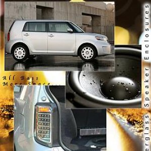2008-11 Scion xB custom forged subwoofer speaker box enclosure