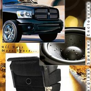 2002-08 Dodge Ram center console jump seat custom forged subwoofer speaker box enclosure