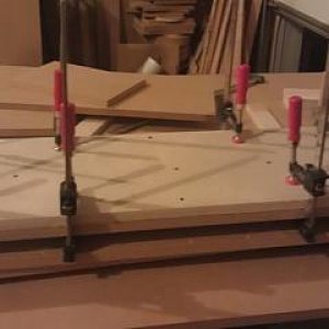 Glue drying - Enclosure built for a Dayton Audio