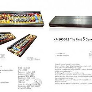 the first 5 generation XP-10000.1 Class-D 8400watts 1 ohm
