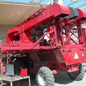 Case Cotton Picker Modified to Cotton Seeder