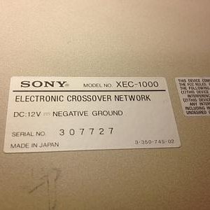 sony xec-1000