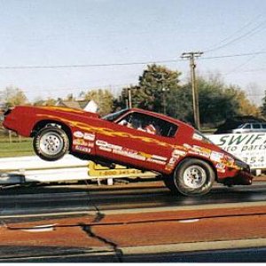 The 81 Camaro Sm blk powered outlaw 10.5 car