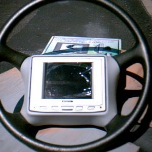 1st Steering wheel TV