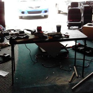 the garage