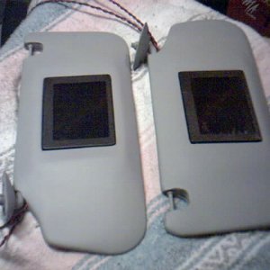 'glassed visors w/TVs