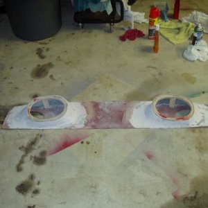 Fiberglass box for a 1967 Mustang