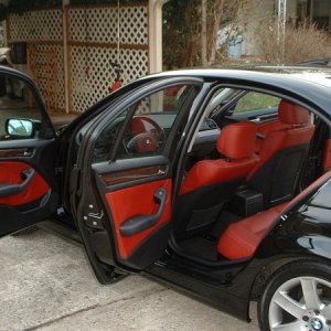 Custom red interior