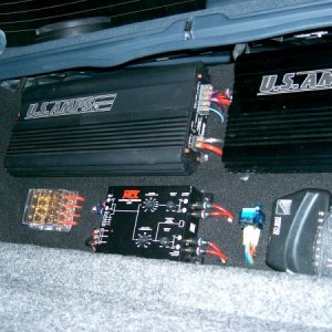 Amp Rack behind seats in 90 Civic 4 door
