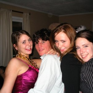 me partying it up