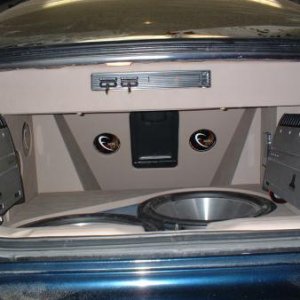Custom trunk in 97 Acura 2.5 TL..