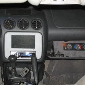 7inch screen molded into dash