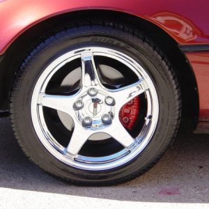 I painted the brake calipers