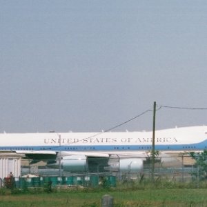 Air Force One at Ellington Field Hou. TX