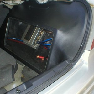 Unfinished fiberglass trunk