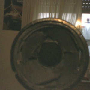 8" woofer destruido