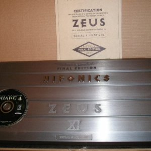 Hifonics Zues Amplifier