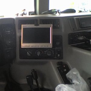 The first (old) in-dash monitor