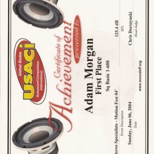 USAC plaque.