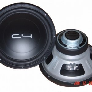 C4 Audio 12" Subwoofer JL Audio W3 Style