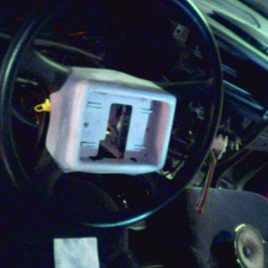 Steering wheel monitor pod