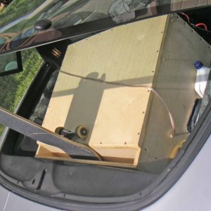 big box in a little vette