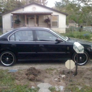 MY CIVIC AND RECENT YARD WORK