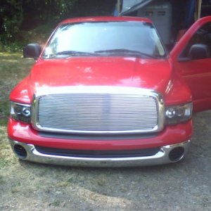 headlights and grill