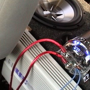 JBL amp, Clarion subs, SPL CAP