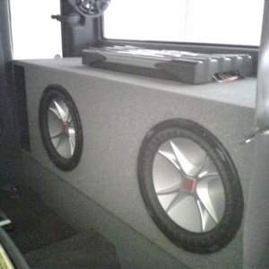 2 Kicker 12" CVR's Slot Ported Box