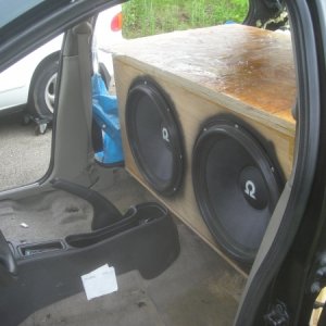 Working on the top and 3rd baffle not yet on
