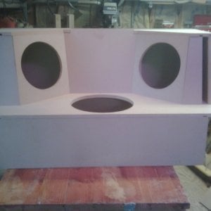 my box that i put into my jeep  2 12" and a 15" all ported