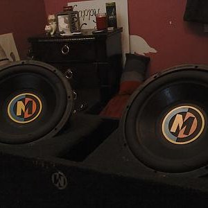 my 2 12 inch mojos and my saz 3000d