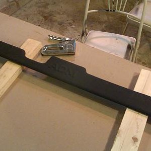 Custom Trim Piece for behind seats, raised lettering