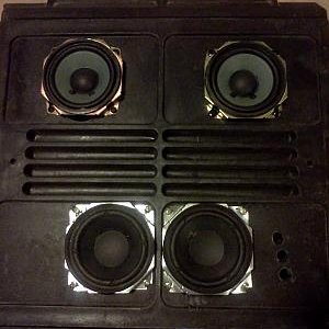 Cannon ammo can turned stereo