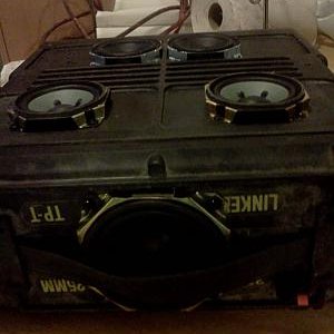 Cannon ammo can turned stereo