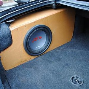 Custom Fiberglass+mdf sealed box for type R 12