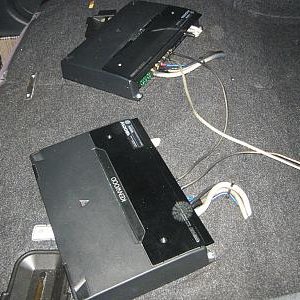 Stacked Kenwood KAC-9105d's