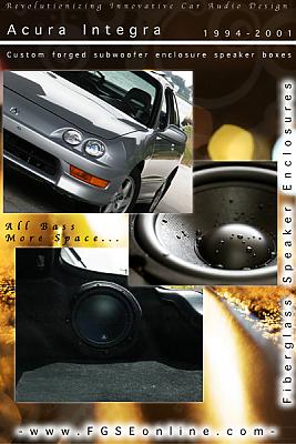 1994-01 Acura Integra custom forge subwoofer speaker box enclosure